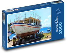 Loď - Řecko Puzzle 2000 dílků - 90 x 60 cm