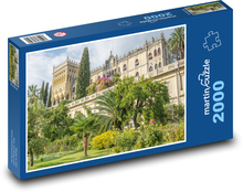 Castle - garden, palm trees Puzzle 2000 pieces - 90 x 60 cm