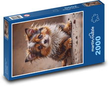 Hund - Welpe Puzzle 2000 Teile - 90 x 60 cm