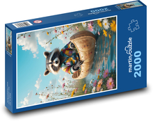Waschbär Puzzle 2000 Teile - 90 x 60 cm