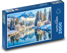 See im Winter Puzzle 2000 Teile - 90 x 60 cm