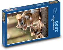 Myši - hlodavce Puzzle 2000 dielikov - 90 x 60 cm