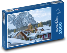 Eine Schneelandschaft. Puzzle 2000 Teile - 90 x 60 cm
