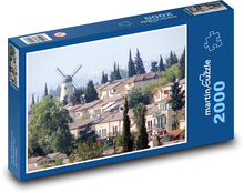 Veterný mlyn Montefiore v Jeruzaleme Puzzle 2000 dielikov - 90 x 60 cm