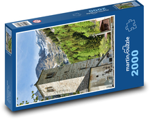 Kostel - Alpy Puzzle 2000 dílků - 90 x 60 cm