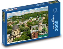 Město Lvov - Ukrajina Puzzle 2000 dílků - 90 x 60 cm