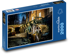 Starý vodný mlyn Puzzle 2000 dielikov - 90 x 60 cm