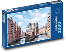 Hamburg - Fluss Puzzle 2000 Teile - 90 x 60 cm