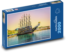 Statek - statek piracki Puzzle 2000 elementów - 90x60 cm