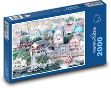 Malta -port Puzzle 2000 elementów - 90x60 cm