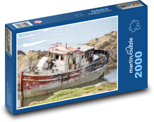 Vrak lodi - Grónsko Puzzle 2000 dílků - 90 x 60 cm