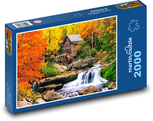 Horský potok s mlynom Puzzle 2000 dielikov - 90 x 60 cm