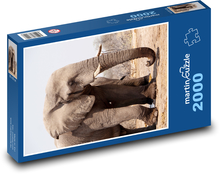 Elefant - Botswana Puzzle 2000 Teile - 90 x 60 cm
