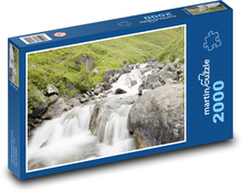 Alpy - řeka Puzzle 2000 dílků - 90 x 60 cm