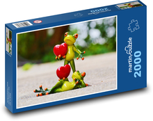 Zamilované žaby Puzzle 2000 dielikov - 90 x 60 cm