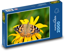 Schmetterling auf einer Blume Puzzle 2000 Teile - 90 x 60 cm
