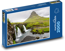 Wasserfall - Kirkjufell, Island Puzzle 2000 Teile - 90 x 60 cm