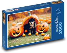 Halloween - puppy Puzzle 2000 pieces - 90 x 60 cm