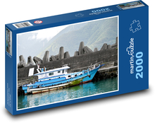 Rybářská loď - Taiwan Puzzle 2000 - 90x60 cm