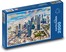 Mrakodrapy - Dubaj Puzzle 2000 dílků - 90 x 60 cm