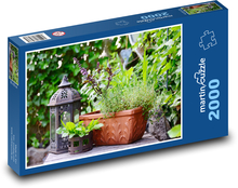 Bazalka - tymián Puzzle 2000 dílků - 90 x 60 cm