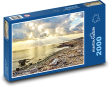 Moře - skalnaté pobřeží Puzzle 2000 dílků - 90 x 60 cm