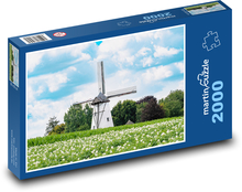 Starý větrný mlýn Puzzle 2000 - 90x60 cm