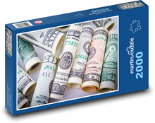 Doláre - peniaze Puzzle 2000 dielikov - 90 x 60 cm