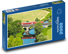 Zug - Brücke Puzzle 2000 Teile - 90 x 60 cm