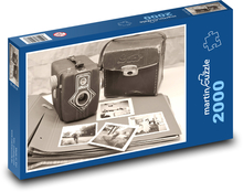Starý fotoaparát Puzzle 2000 - 90x60 cm