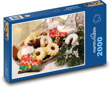 Świąteczne ciasteczka Puzzle 2000 elementów - 90x60 cm