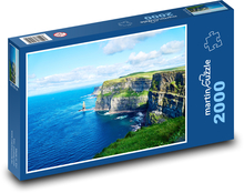 Skalnaté pobrežie Írska Puzzle 2000 dielikov - 90 x 60 cm