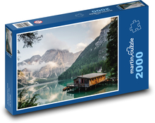 Jazerná chata Puzzle 2000 dielikov - 90 x 60 cm