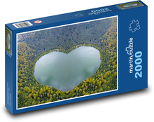 Lake - Heart Puzzle 2000 pieces - 90 x 60 cm