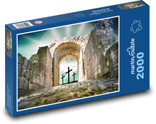 Kulatý oblouk na hradě Puzzle 2000 dílků - 90 x 60 cm