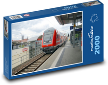 Vlak - zastávka Puzzle 2000 dielikov - 90 x 60 cm