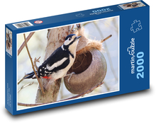 Strakapoud large - bird Puzzle 2000 pieces - 90 x 60 cm