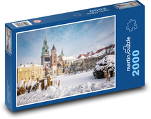 Polsko - Krakow, hrad Puzzle 2000 dílků - 90 x 60 cm