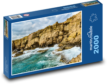 Rozbouřené pobřeží - Kypr Puzzle 2000 dílků - 90 x 60 cm