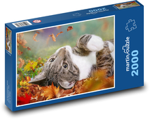 Mačka v lese Puzzle 2000 dielikov - 90 x 60 cm