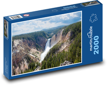 Vodopád v národnom parku Puzzle 2000 dielikov - 90 x 60 cm