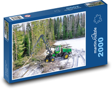 Les - těžba Puzzle 2000 dílků - 90 x 60 cm