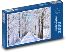Zimní krajina Puzzle 2000 - 90x60 cm