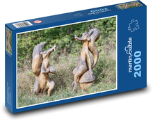 Dřevěné figurky - řezba Puzzle 2000 - 90x60 cm