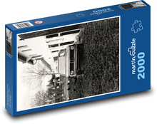 Car, retro Puzzle 2000 pieces - 90 x 60 cm