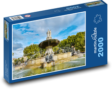 Frankreich - Brunnen Puzzle 2000 Teile - 90 x 60 cm