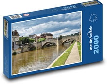 Frankreich - Brücke, Fluss Puzzle 2000 Teile - 90 x 60 cm