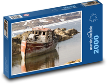 Vergessenes Schiff - Grönland Puzzle 2000 Teile - 90 x 60 cm