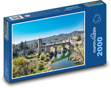 Most średniowieczny Puzzle 2000 elementów - 90x60 cm