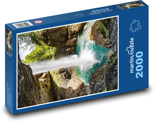 Wasserfall im Felsen Puzzle 2000 Teile - 90 x 60 cm